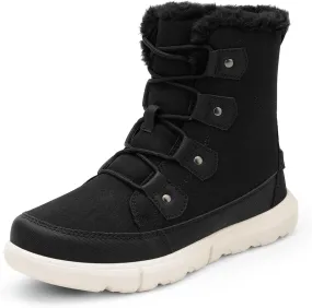 DREAM PAIRS Womens Winter Boots Cozy Faux Fur Anti-Slip Snow Boots Lace Up Comfort Stylish Ankle Booties for Cold Weather City Walk