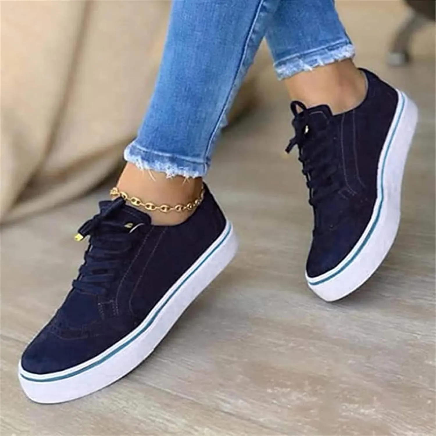Ladmiple Shoes For Women Sneakers Slip Ons Low Top Casual Summer Canvas Walking Shoes Fashion Comfortable Flats Loafers