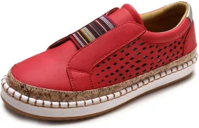 Ladmiple Womens Shoes Dressy Casual Loafers Slip on Fashion Canvas Sneakers Low Top Fashion Comfortable Walking Shoes