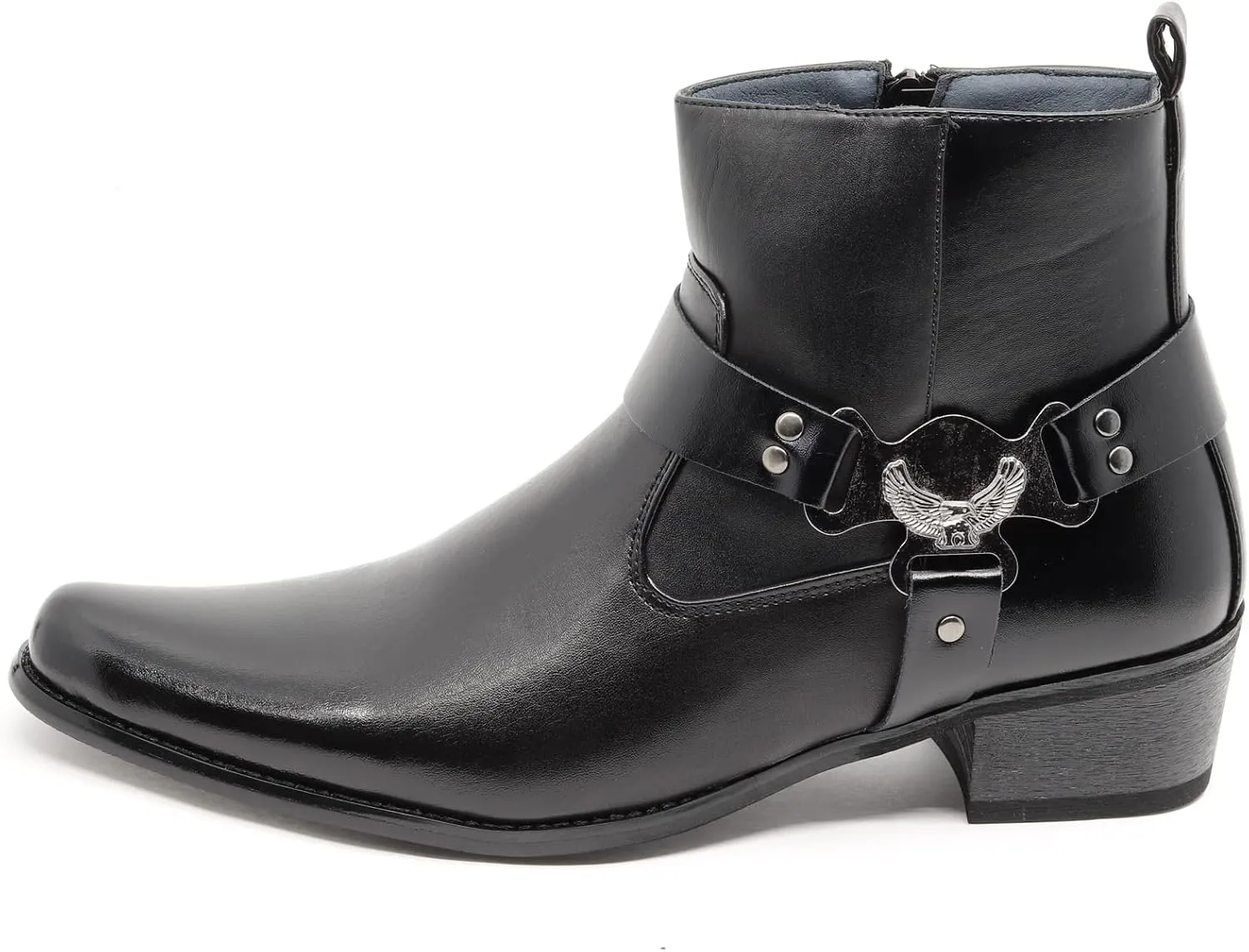Metrocharm Diego-03 Men's Belt Chain Strap Western Cowboy Boots