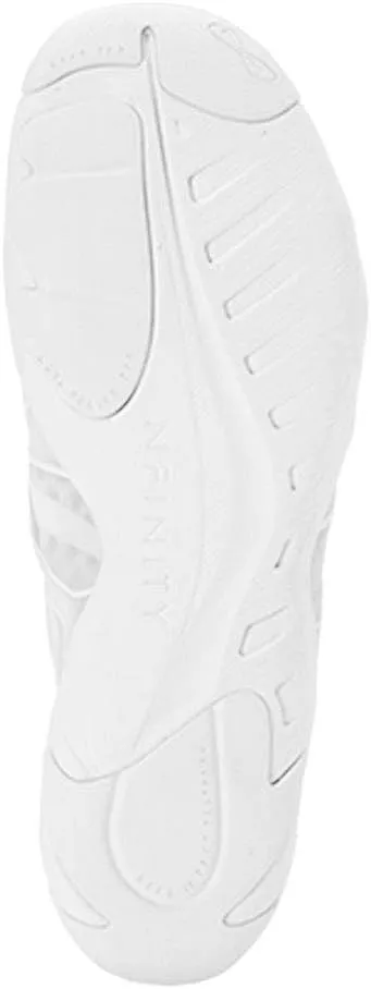 Nfinity Vengeance White Cheer Shoes for Youth Girls – High-Performance Breathable Sneakers for Cheerleading, Dance, and Sports Training – Lightweight and Durable for Competition