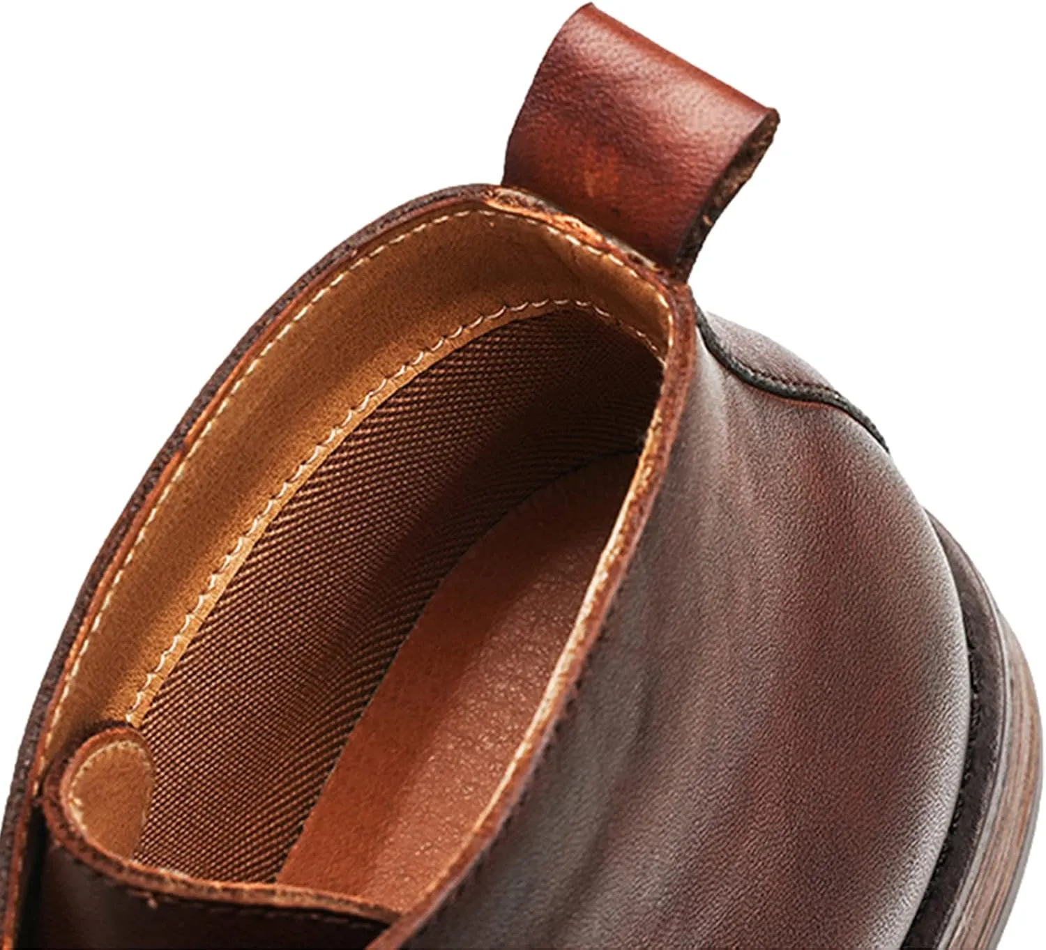 rismart Dress Stylish Boots Men Leather Ankle High Winter Shoes