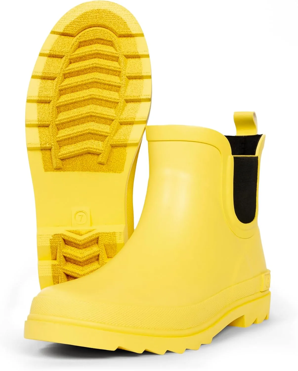 ShedRain Stylish Women's Chelsea Rain Boots  Short Waterproof Ankle Rubber Boots, Slip-On & Non-Slip for Garden, City & Outdoors