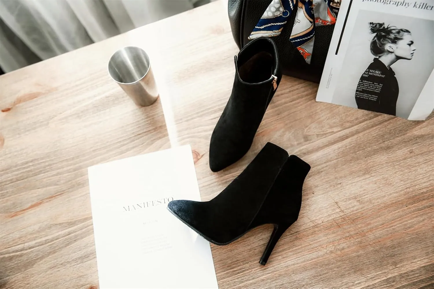 Women's Classic Pointed Closed Toe Booties High Stiletto Heeled Shoes Classic Work Church Ankle High Boots Formal Occasion Concise Comfortable Pumps Dress Side zipper Party Daily Wear Heels