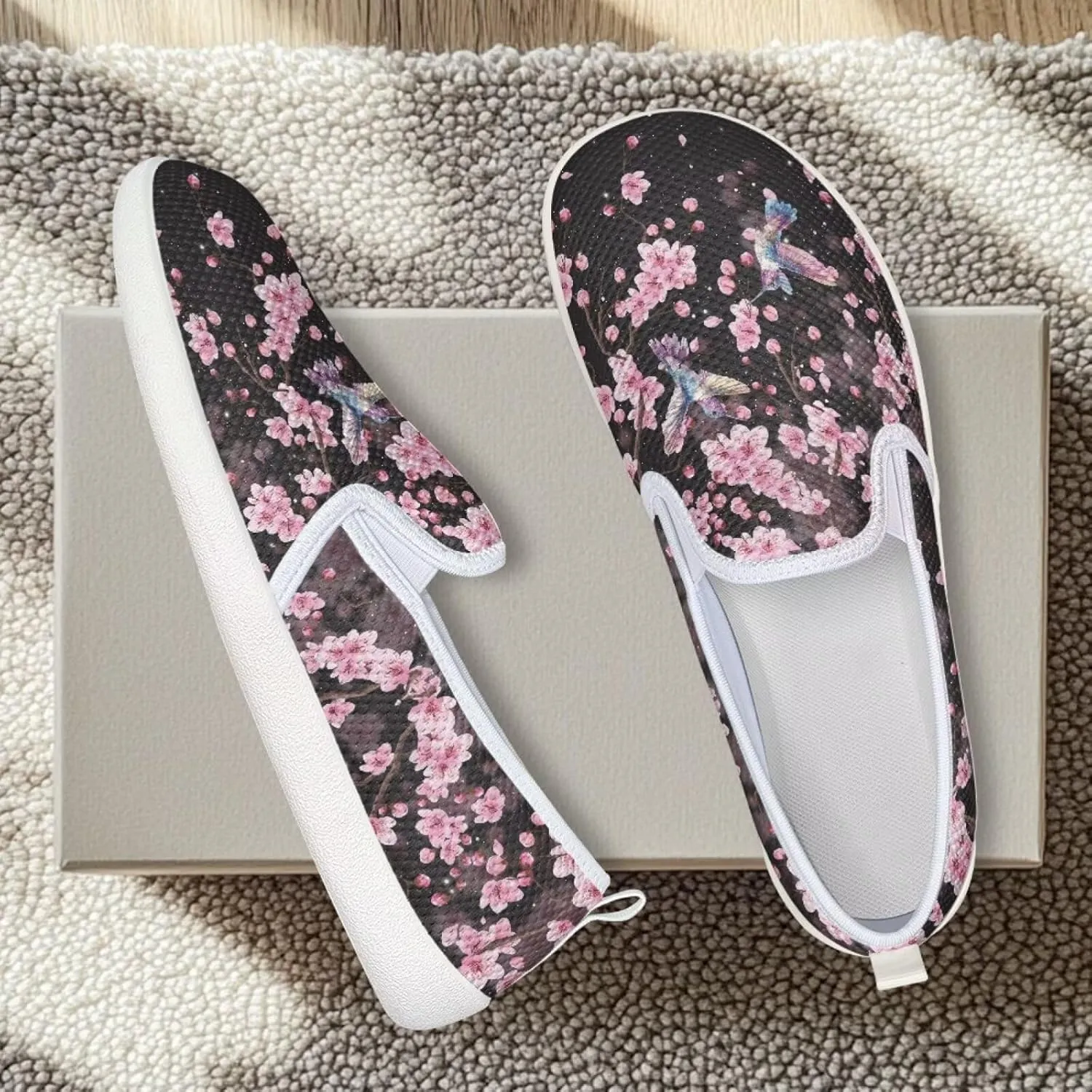Women's Hummingbird Mesh Outdoor Flats Shoes Wedding Loafer Breathable Dress Work Business Shoes