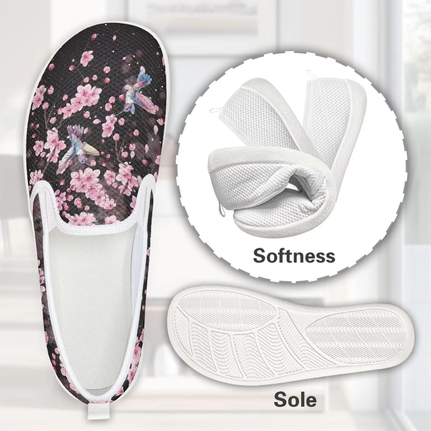 Women's Hummingbird Mesh Outdoor Flats Shoes Wedding Loafer Breathable Dress Work Business Shoes